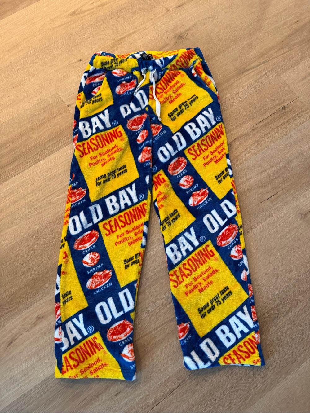 Old Bay Can Pattern Fuzzy Lounge Pants